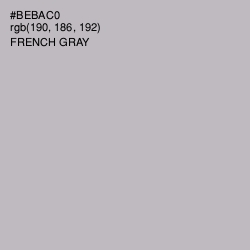 #BEBAC0 - French Gray Color Image